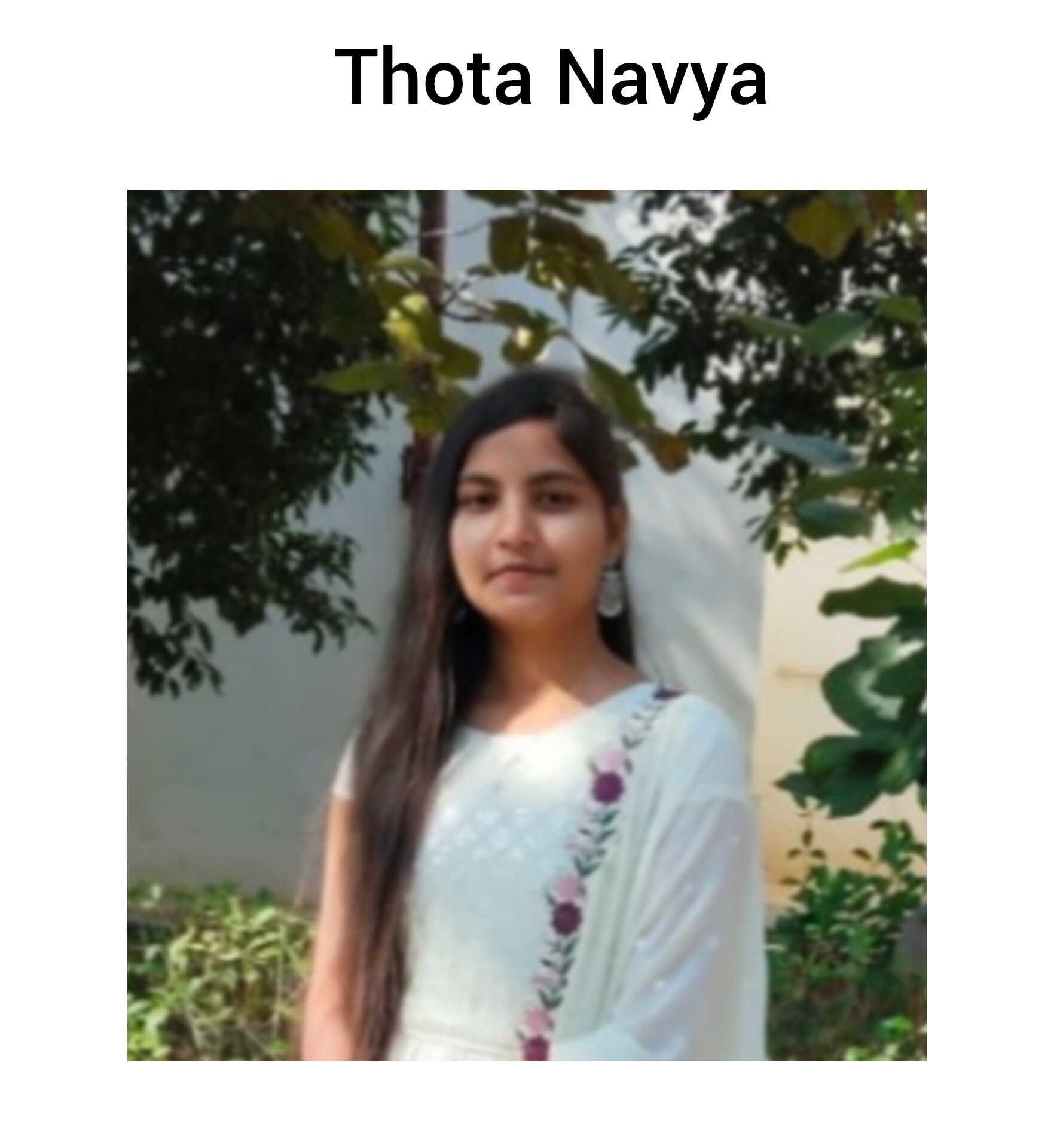Thota Navya